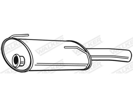 Exhaust backbox / end silencer 23646 Walker, Image 2