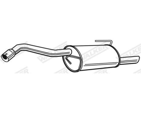 Exhaust backbox / end silencer 23662 Walker, Image 5