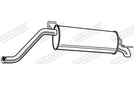 Exhaust backbox / end silencer 23670 Walker