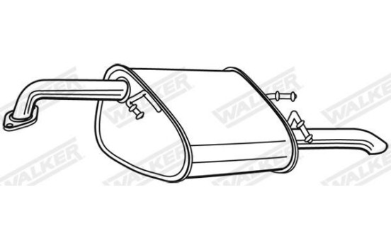 Exhaust backbox / end silencer 23675 Walker, Image 9