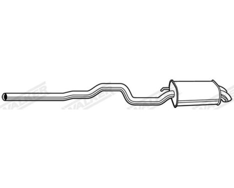 Exhaust backbox / end silencer 23684 Walker