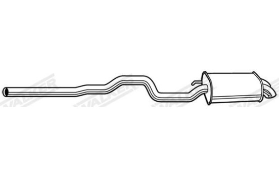 Exhaust backbox / end silencer 23684 Walker