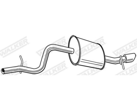 Exhaust backbox / end silencer 23717 Walker, Image 9