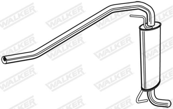 Exhaust backbox / end silencer 23870 Walker