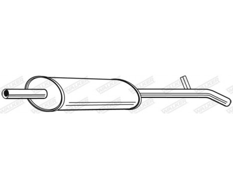 Exhaust backbox / end silencer 23885 Walker