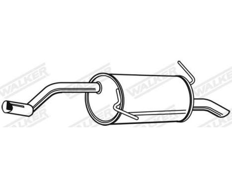 Exhaust backbox / end silencer 23975 Walker