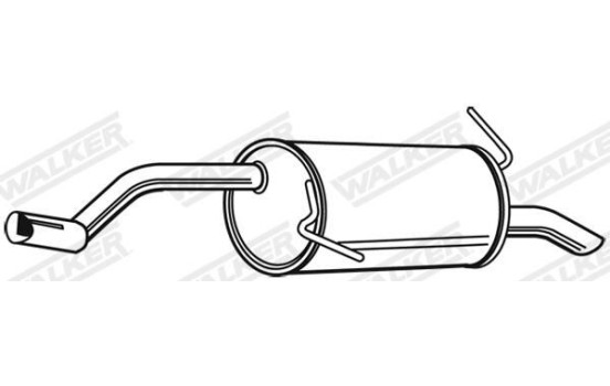 Exhaust backbox / end silencer 23975 Walker