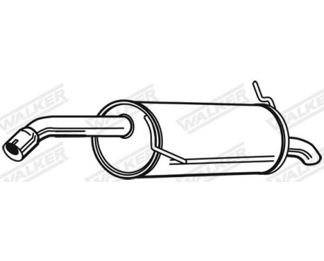 Exhaust backbox / end silencer 23996 Walker