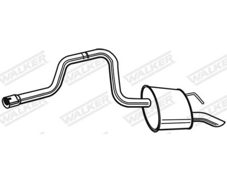Exhaust backbox / end silencer 24055 Walker
