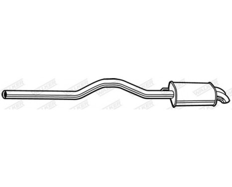Exhaust backbox / end silencer 24107 Walker