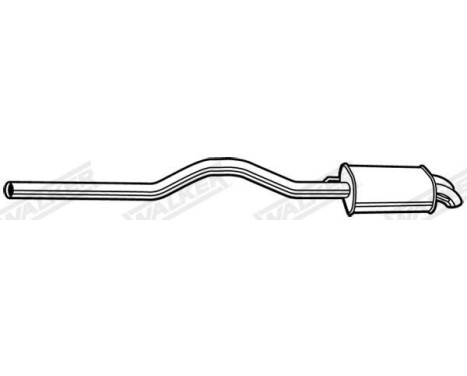 Exhaust backbox / end silencer 24107 Walker, Image 4