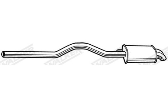 Exhaust backbox / end silencer 24107 Walker, Image 4