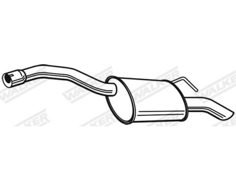 Exhaust backbox / end silencer 24128 Walker, Image 9