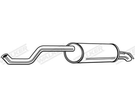 Exhaust backbox / end silencer 24136 Walker