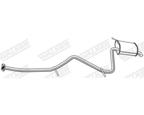 Exhaust backbox / end silencer 24143 Walker, Image 4