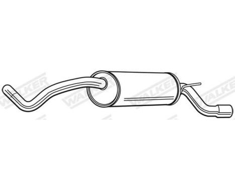 Exhaust backbox / end silencer 24153 Walker, Image 6