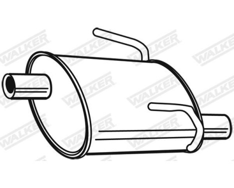 Exhaust backbox / end silencer 24158 Walker, Image 9