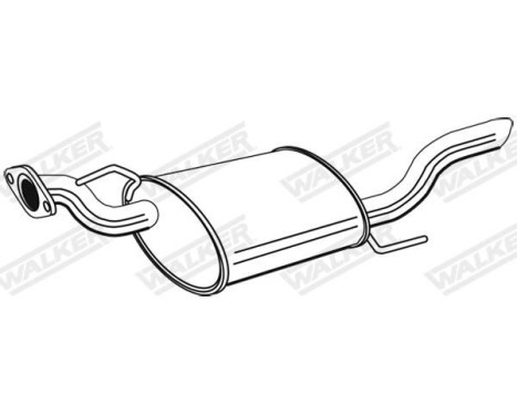 Exhaust backbox / end silencer 24176 Walker, Image 6