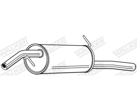Exhaust backbox / end silencer 24195 Walker, Image 5