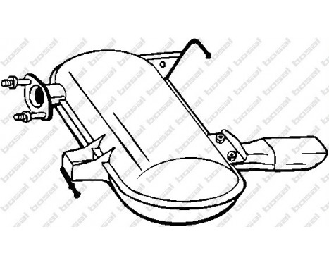 Exhaust backbox / end silencer 247-009 Bosal
