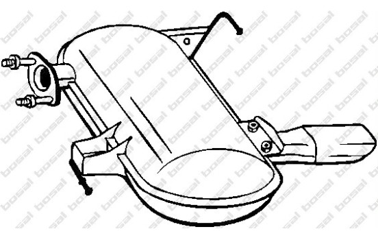 Exhaust backbox / end silencer 247-009 Bosal