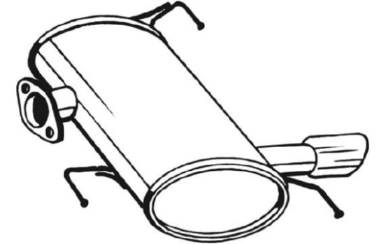 Exhaust backbox / end silencer 247-009 Bosal, Image 2