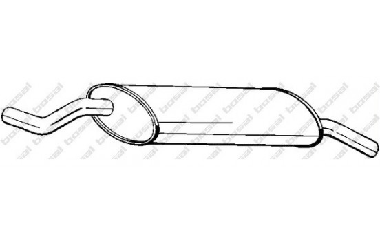 Exhaust backbox / end silencer 247-083 Bosal