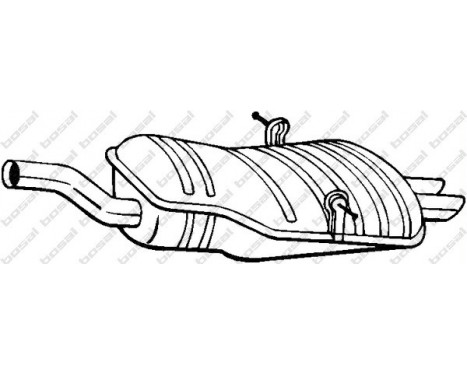 Exhaust backbox / end silencer 247-191 Bosal