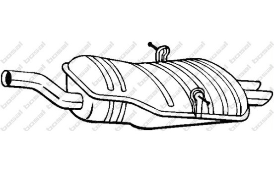 Exhaust backbox / end silencer 247-191 Bosal
