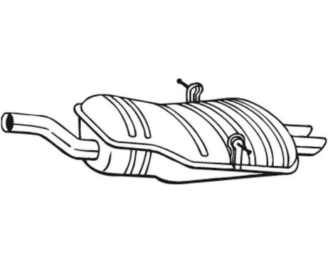 Exhaust backbox / end silencer 247-191 Bosal, Image 2