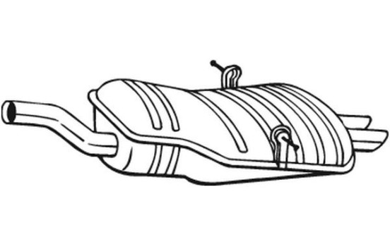 Exhaust backbox / end silencer 247-191 Bosal, Image 2