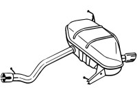 Exhaust backbox / end silencer 247-195 Bosal