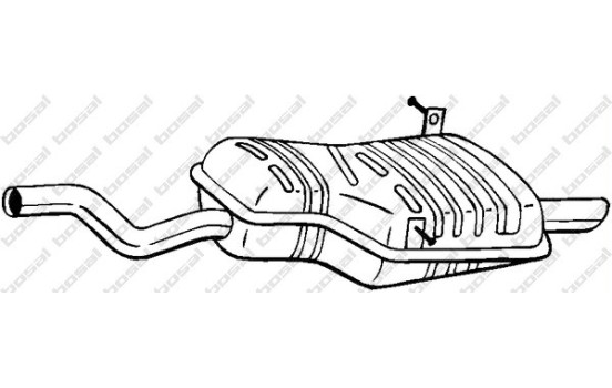 Exhaust backbox / end silencer 247-515 Bosal, Image 2