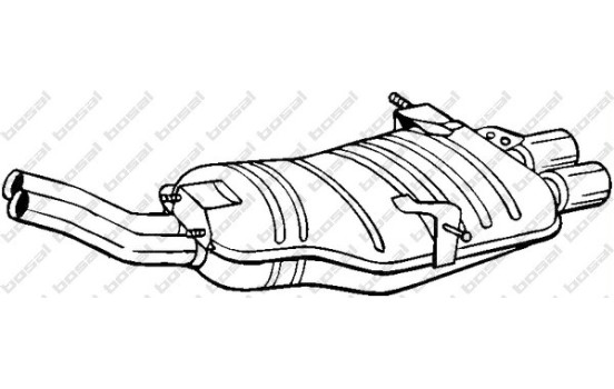 Exhaust backbox / end silencer 247-531 Bosal