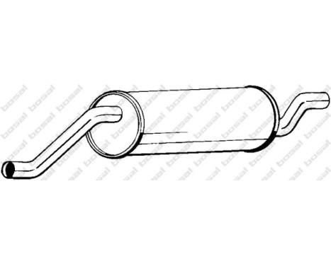 Exhaust backbox / end silencer 247-885 Bosal