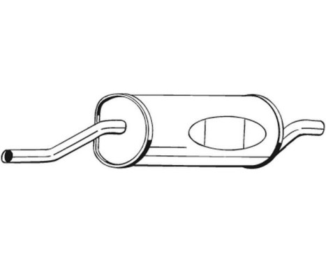 Exhaust backbox / end silencer 247-893 Bosal, Image 3