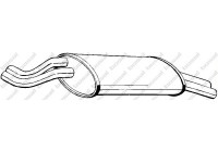 Exhaust backbox / end silencer 247-915 Bosal