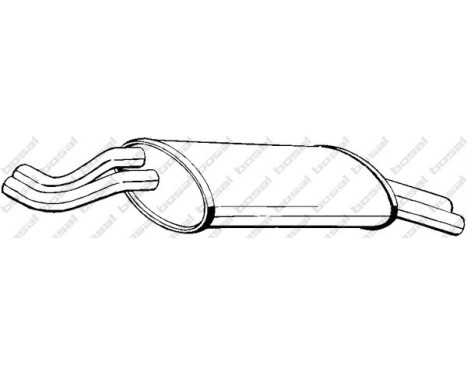 Exhaust backbox / end silencer 247-915 Bosal