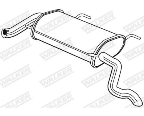 Exhaust backbox / end silencer 25098 Walker, Image 9