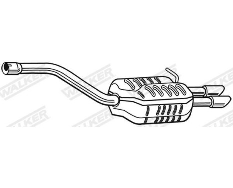 Exhaust backbox / end silencer 25104 Walker, Image 9