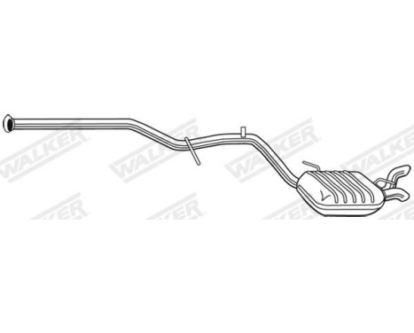 Exhaust backbox / end silencer 25111 Walker, Image 5