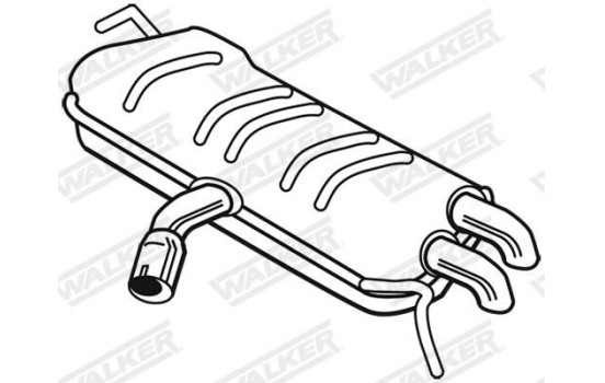 Exhaust backbox / end silencer 25126 Walker