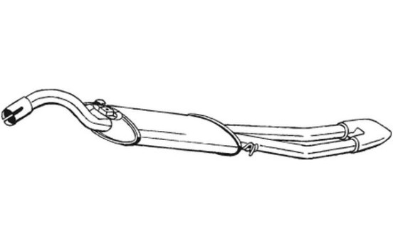 Exhaust backbox / end silencer 278-069 Bosal, Image 2