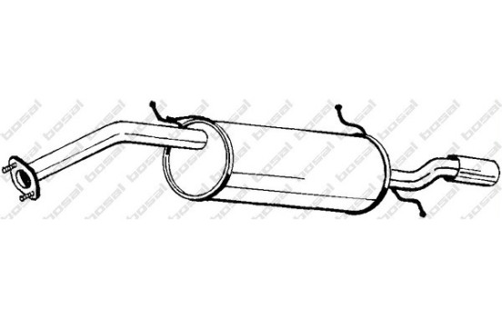 Exhaust backbox / end silencer 278-077 Bosal