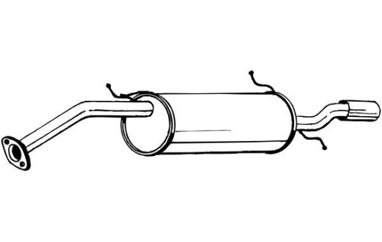 Exhaust backbox / end silencer 278-077 Bosal, Image 2