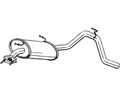 Exhaust backbox / end silencer 278-081 Bosal, Image 2