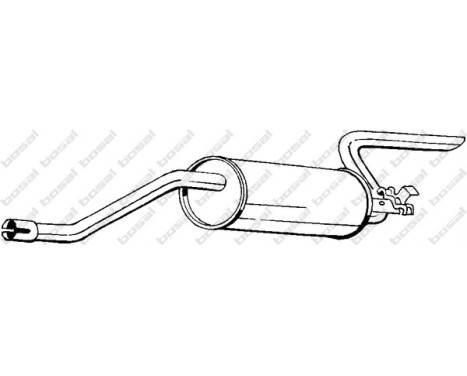 Exhaust backbox / end silencer 278-085 Bosal