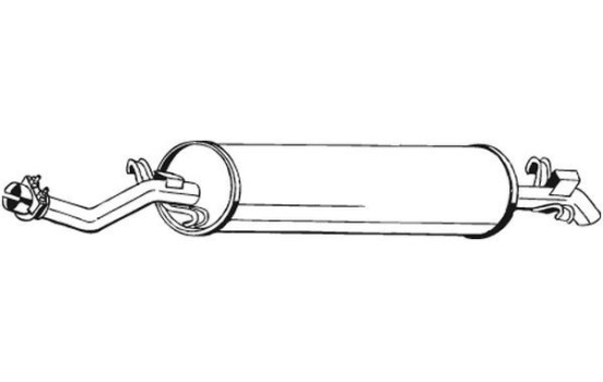 Exhaust backbox / end silencer 278-093 Bosal, Image 2