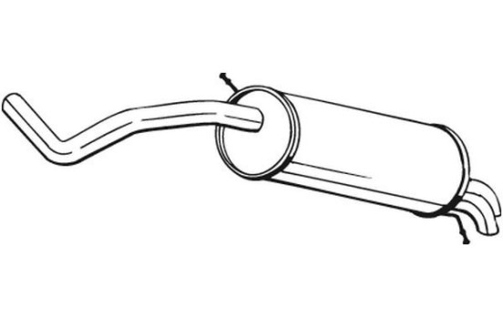 Exhaust backbox / end silencer 278-107 Bosal, Image 2