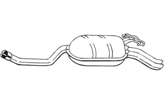 Exhaust backbox / end silencer 278-195 Bosal